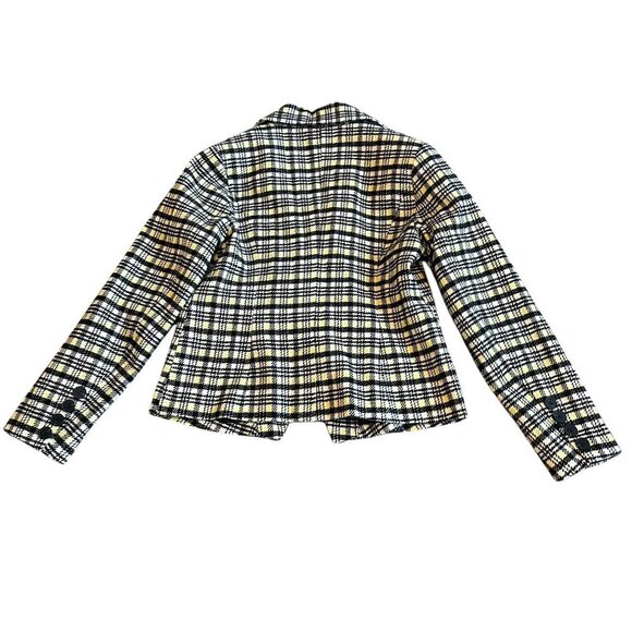 Avec Les Filles Double Breasted Blazer Jacket Plaid Clueless Size Medium NWT - Picture 6 of 12